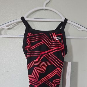 Tyr | NWT The Finals Maize Butterfly Back Red One Piece Size 24